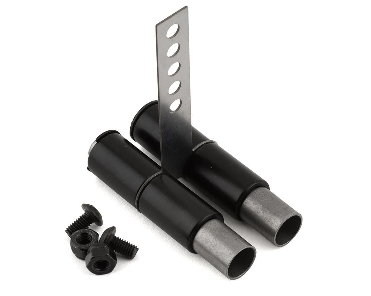 YEAYA-0467 Yeah Racing 1/10 Stainless Steel Dual Exhaust Pipe