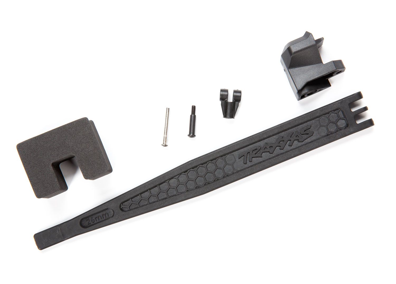 8326 Battery hold-down/ battery clip/ hold-down post/ foam spacer/ screw pin