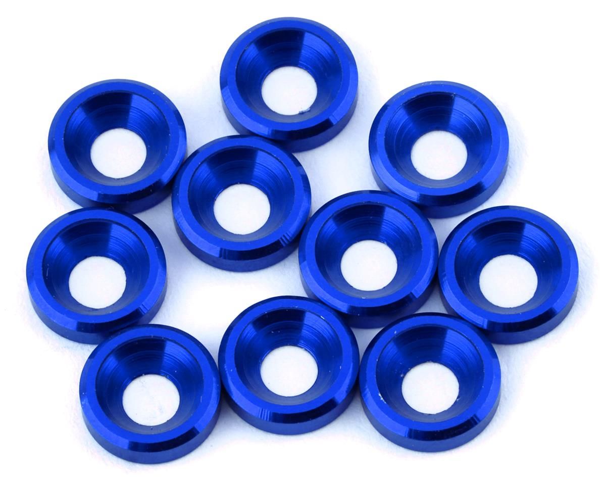 VFD0040-0002 V-Force Designs 3mm Countersunk Washers (Blue) (10)