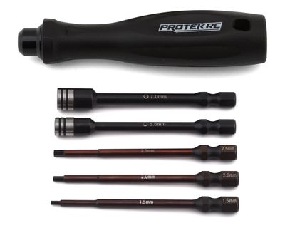 ProTek RC "TruTorque" 5-Piece 1/4" Drive Hex &amp; Nut Driver Set