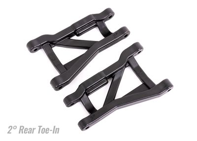 9432 - Suspension arms, black, rear (left &amp; right), heavy duty, 2° toe angle (2)
