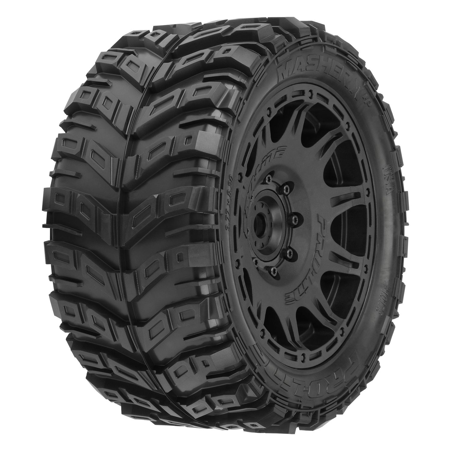 PRO1017611  Masher X HP BELTED MTD Raid Blk 24mm F/R