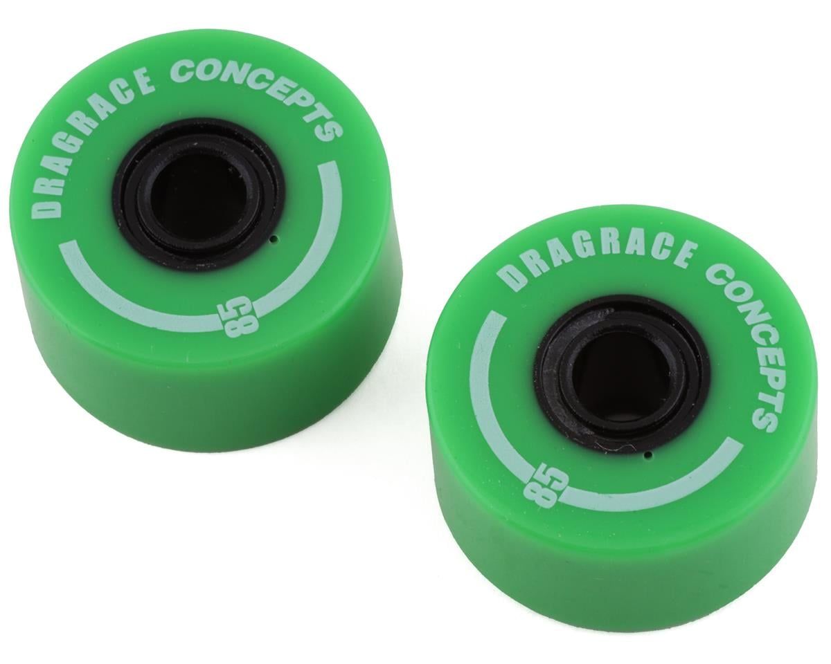 DRC-10208.8 DragRace Concepts Big Wheel Wheelie Bar Wheels (Fluorescent Green) (2)