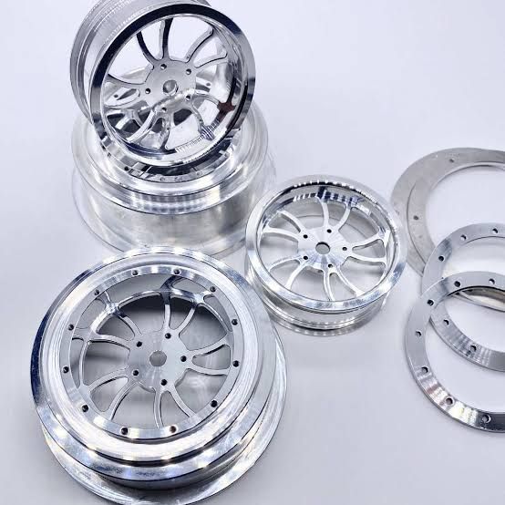 REEFS89 KURL Beadlock Aluminum 2.2/3.0" Drag Wheels (4pcs) w Rings and Hardware