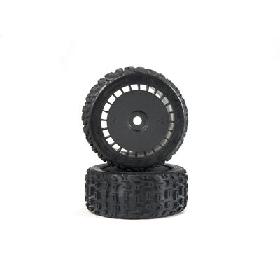 ARRMA dBoots Katar T Belted 6S Tire Set Glued (Blk) (2)