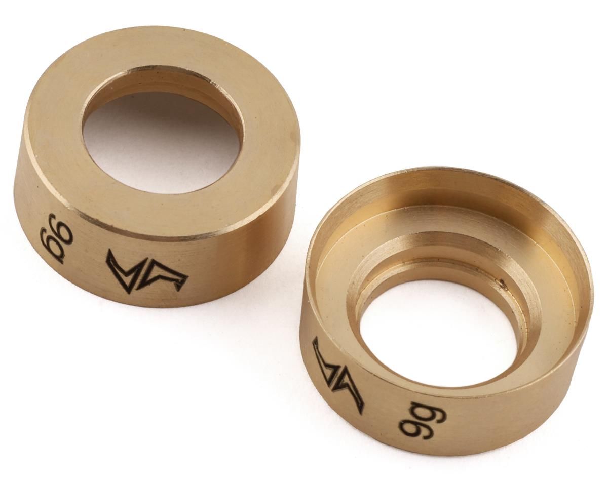 SCX24-4078 Samix SCX24 Brass Wheel Weights (9g) (2)