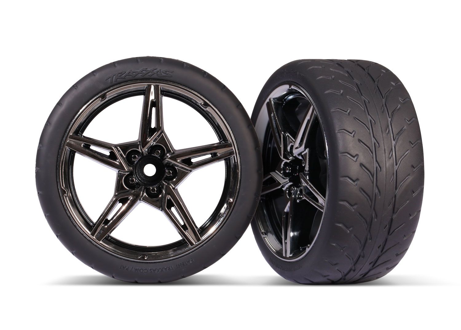 9371 T&amp;W SPLIT SPOKE BLK CHRM 2.0 RESPONSE REAR