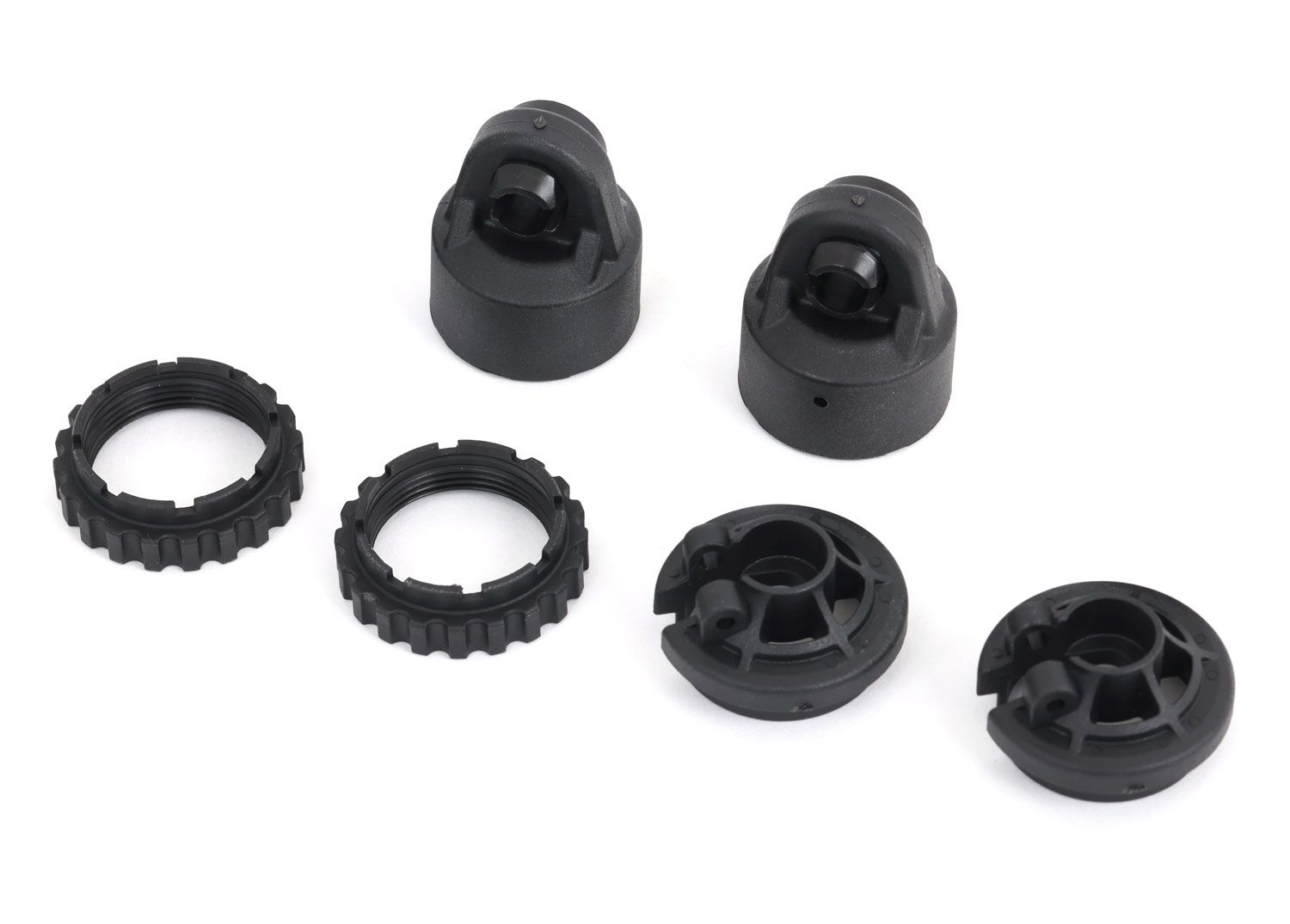 9664 - Shock caps, GT-Maxx® shocks (2)/ spring perch/ adjusters (2) (for 2 shocks) (for Sledge™)