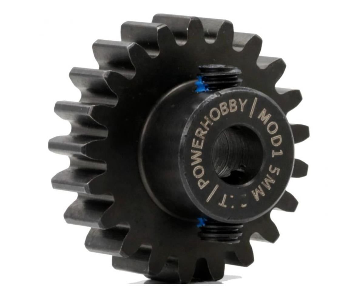 PH21TM5 Powerhobby Hardened Steel 21T Mod1 5mm Pinion Gear Mod 1 Speed Run / Drag Racing