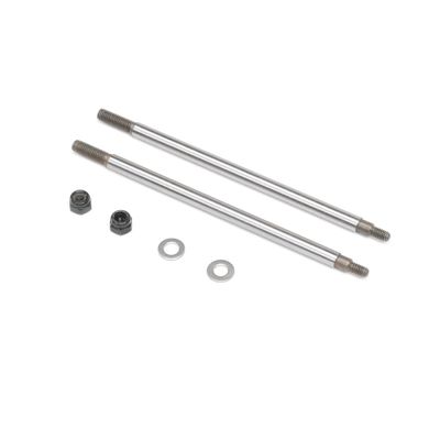 Losi Nutted Shock Shaft, F/R (2): LMT Mega