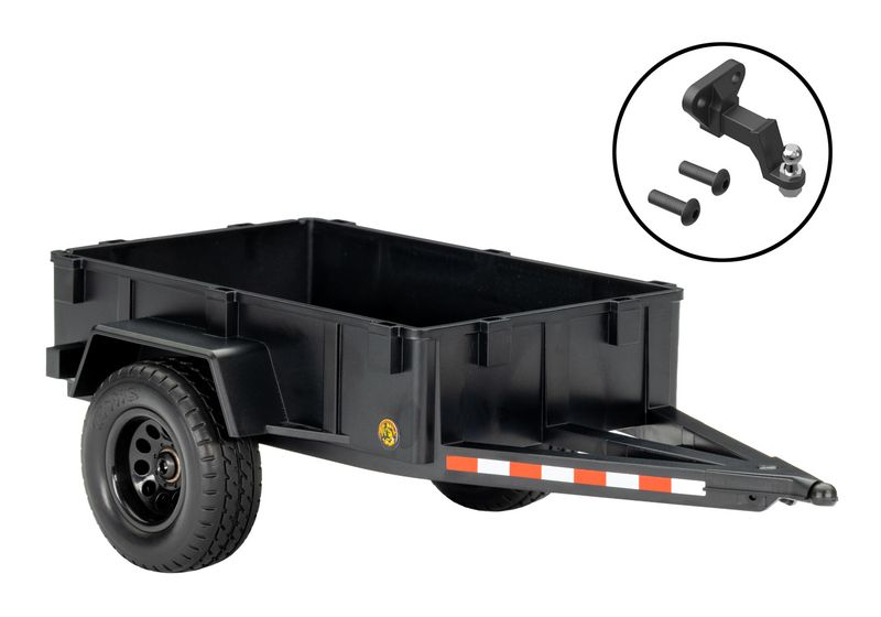 9795 - Utility trailer/ trailer hitch (assembled)/ 3mm spring pre-load spacers (2)/ 2.5x8mm BCS (2)