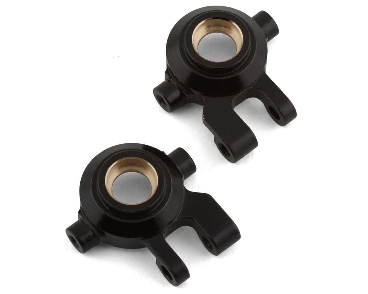 SPTST9732KBR ST Racing Concepts Traxxas TRX-4M Brass Front Steering Knuckles (2) (Black)
