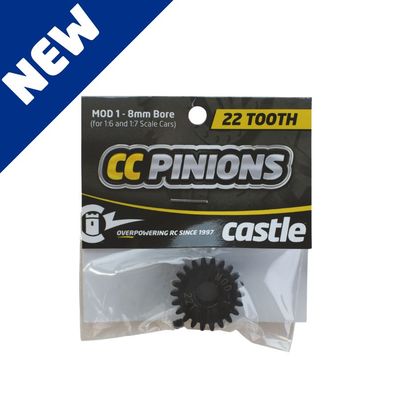 CSE010006527 Castle Creations Mod 1 Pinion Gear w/8mm Bore (22T)