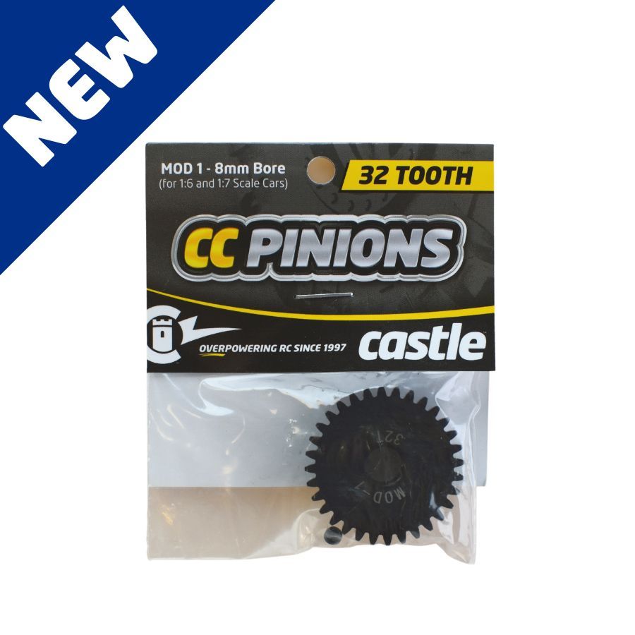 CSE010006532 Castle Creations Mod 1 Pinion Gear w/8mm Bore (32T)