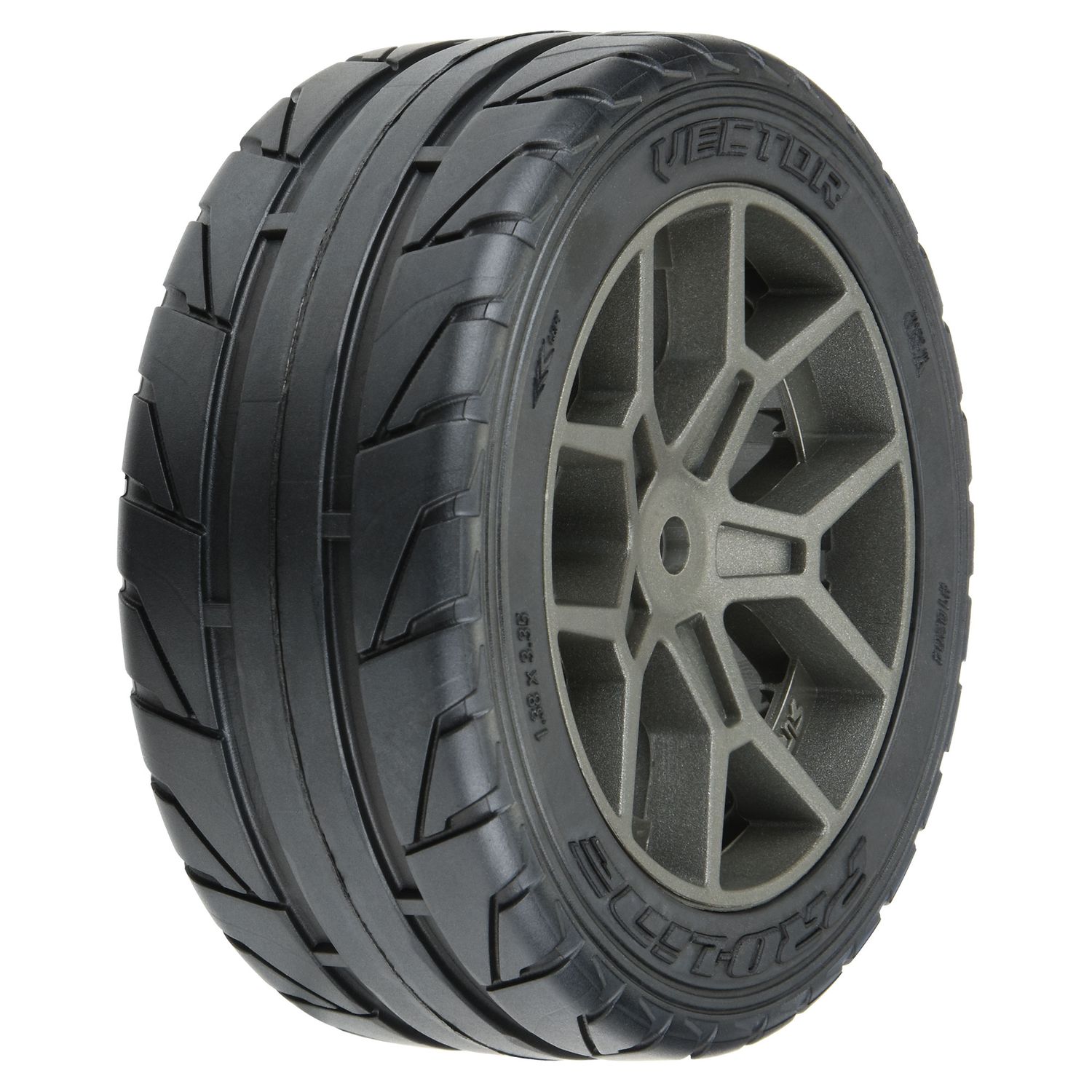 PRO1020410 1/8 Victory S3 F/R 35/85 2.4" BELTED MTD 14mm Gray