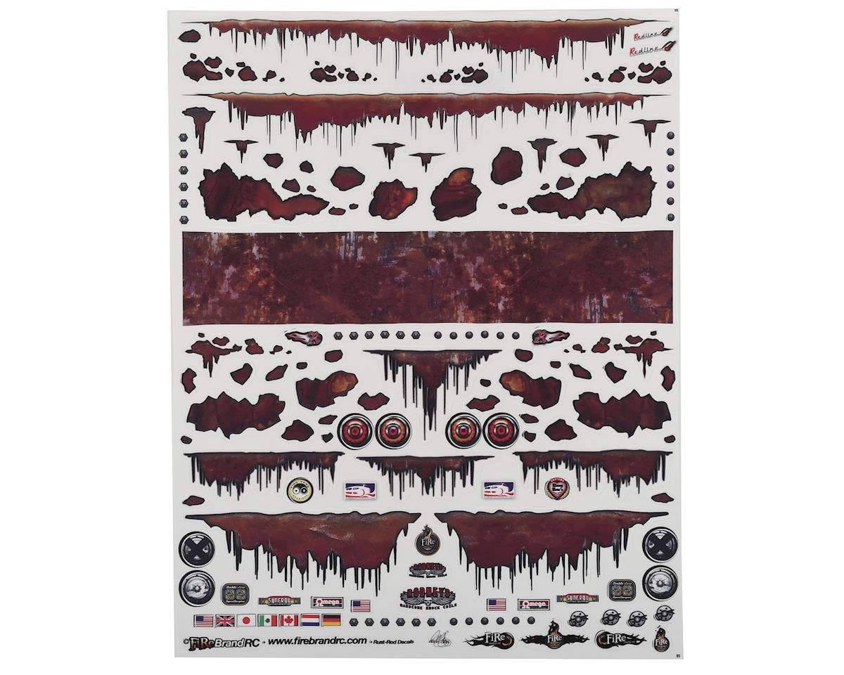 FBR1DECRUS831Firebrand RC Rust Rod Decal Sheet (8.5"X11")