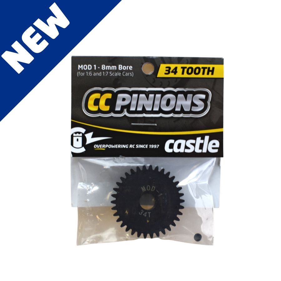 CSE010006533  Castle Creations Mod 1 Pinion Gear w/8mm Bore (34T)