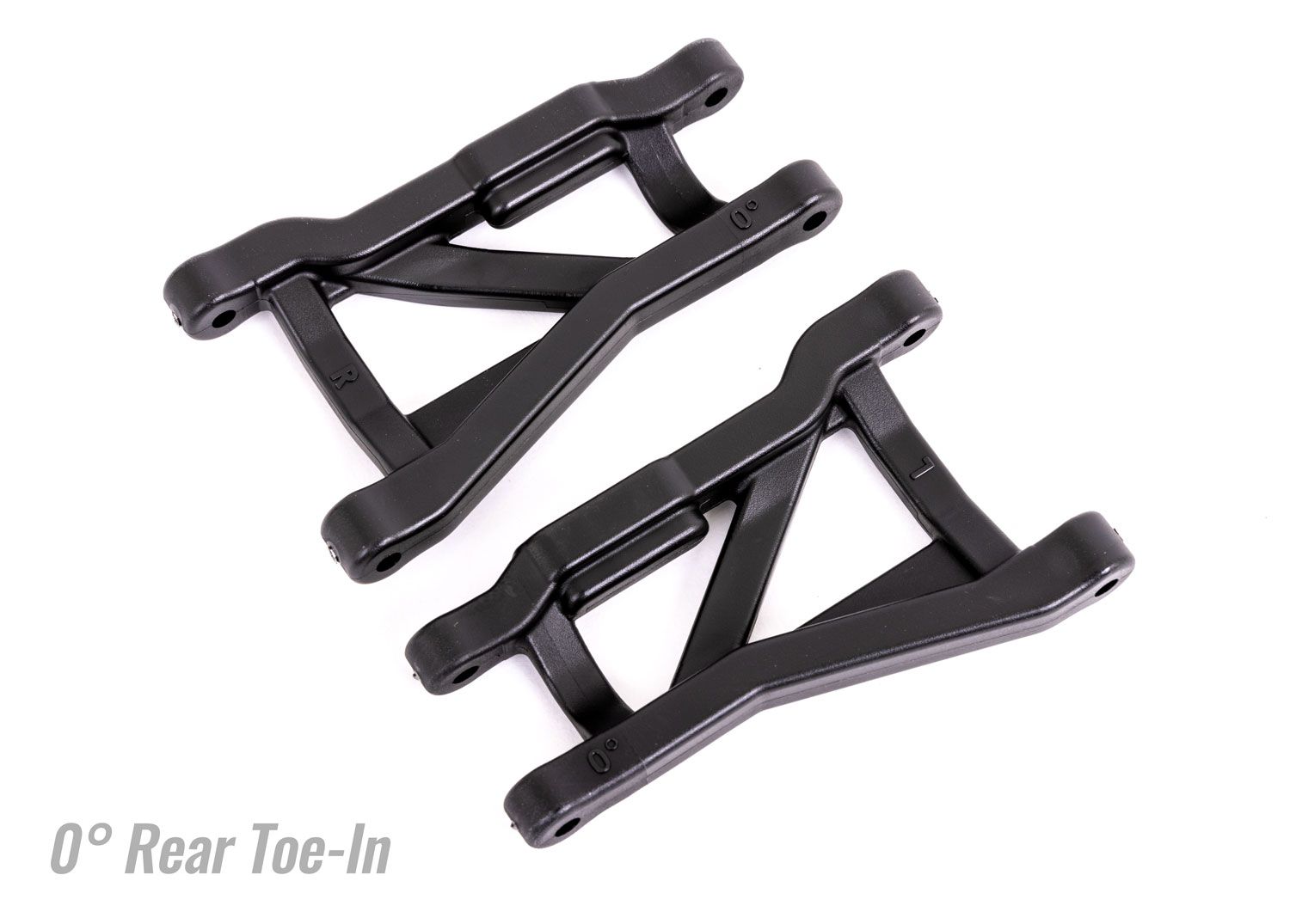 9430 - Suspension arms, black, rear (left &amp; right), heavy duty, 0° toe angle (2)