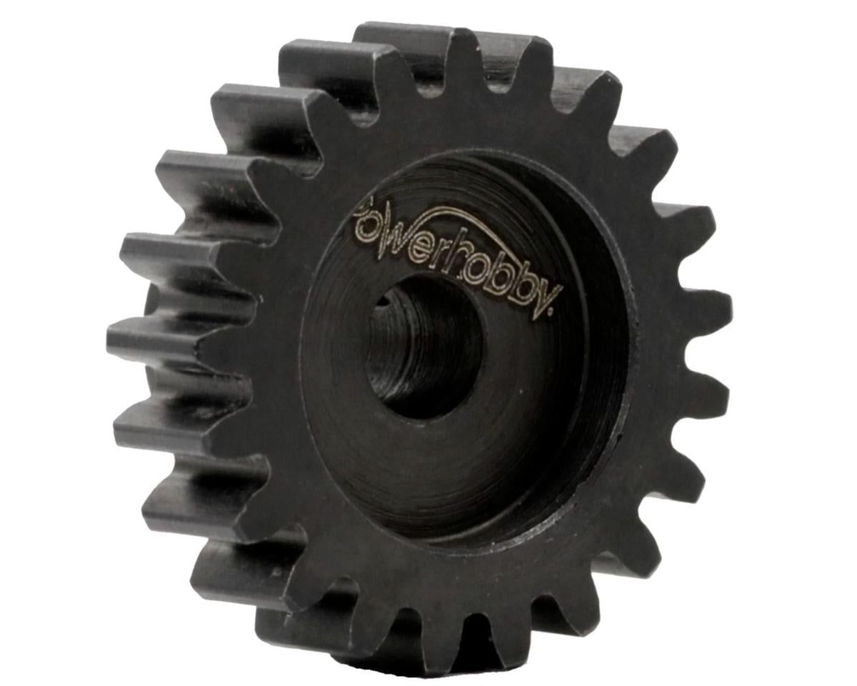 PH21TM8 Powerhobby Hardened Steel 21T Mod1 8mm Pinion Gear MOD 1 Speed Run / Drag Racing