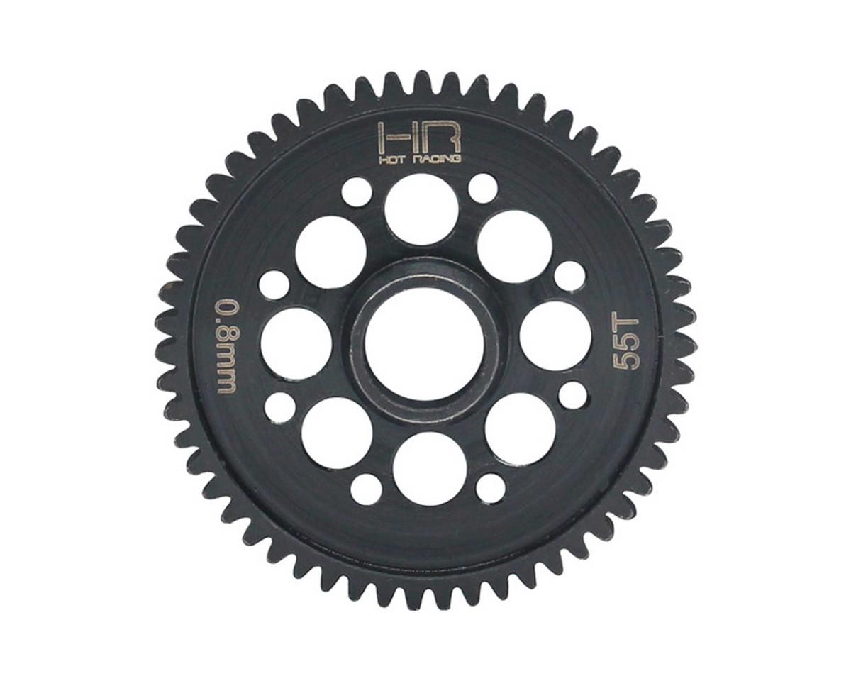 HRASATF255 Hot Racing SATF255 55t Mod 0.8 Steel Spur Gear 1/8 infraction
