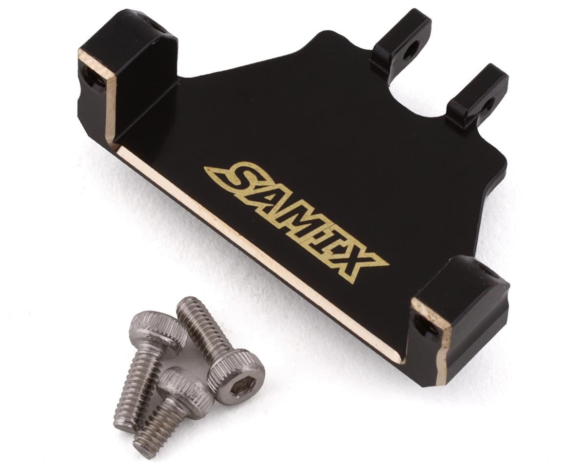 SAMSCX24-4068E Samix SCX24 Brass Servo Mount (Black) (EcoPower/Emax) (7g)