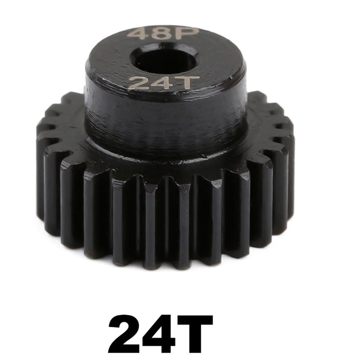 48P5MM24T Powerhobby Hardened Steel 48P 5MM 24T Pinion Gear