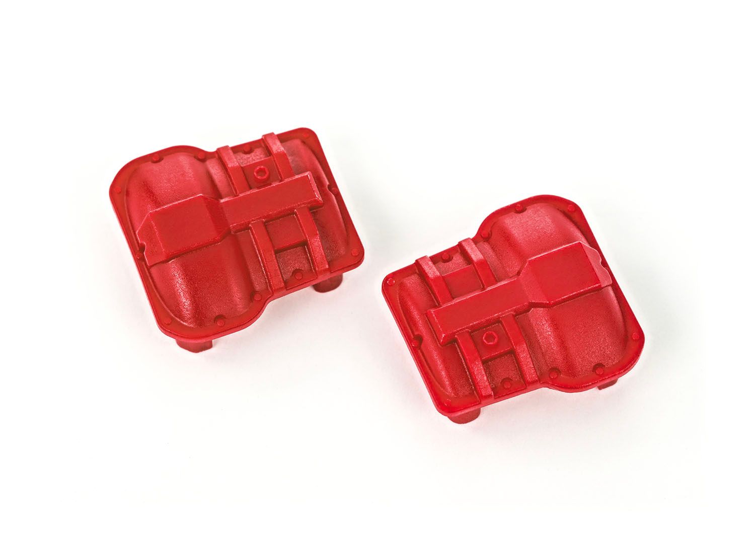 9738-RED - Axle cover, front or rear (red) (2)