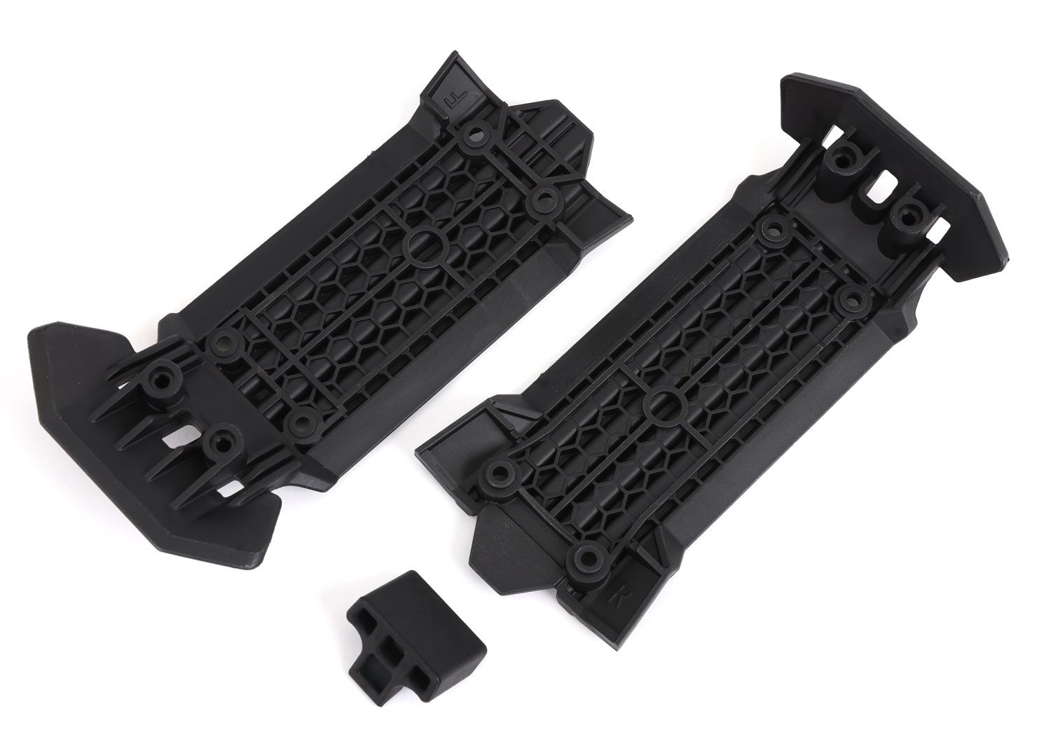 7844 - Skid plate, front (1), rear (1)/ rubber impact cushion (1)