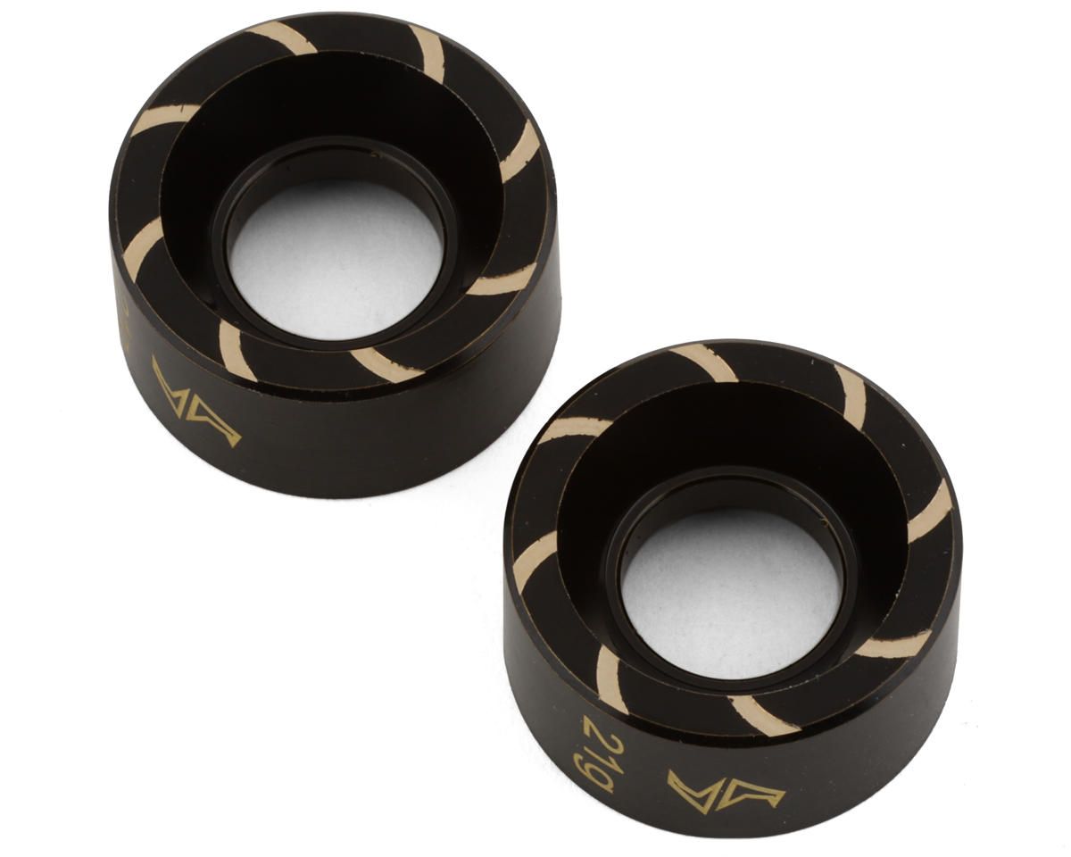 SAMTRX4M-4078-D Samix TRX-4M Defender Brass Wheel Weights (Black) (2) (21g)