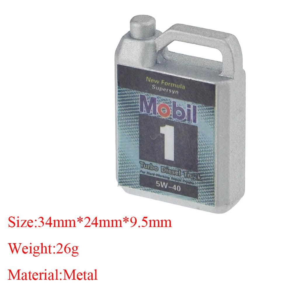 PHB5160Silver Powerhobby Metal Engine Oil Box Silver 1/10 Rock Crawler Accessory