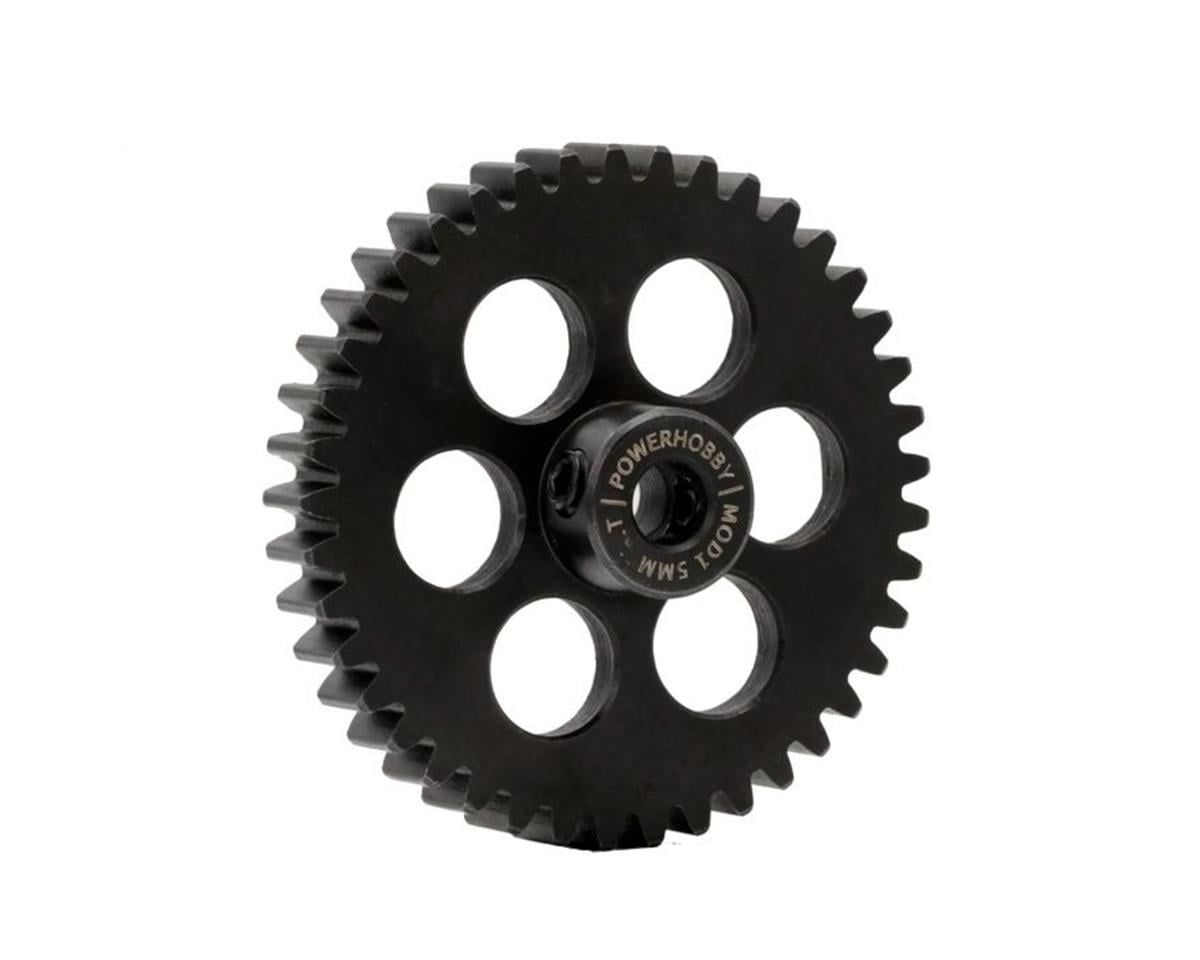PH46TM5 Powerhobby Hardened Steel 46T Mod1 5mm Pinion Gear Mod 1 Speed Run / Drag Racing