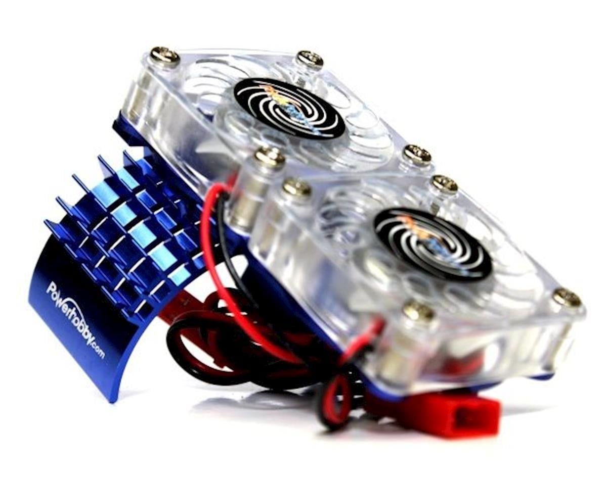 PH Slash Fan Blue  Aluminum Cooling Fan Slash 4WD Blue
