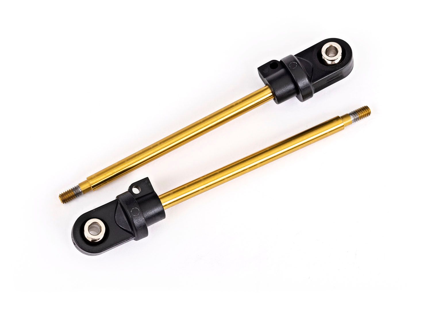 7863T - Shock shaft, 92mm (GTX) (TiN-coated) (2) (assembled with rod ends &amp; hollow balls)