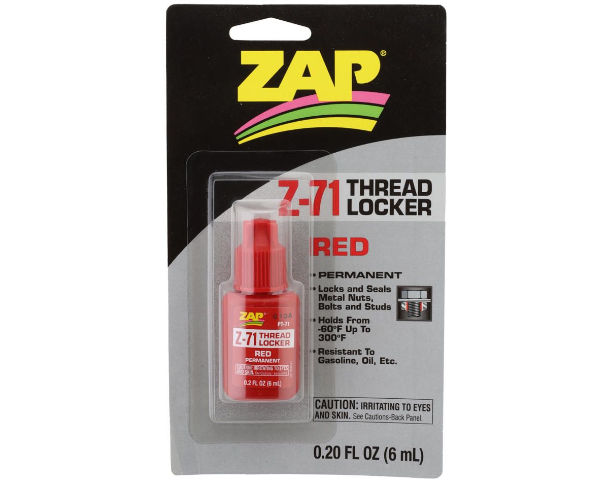 PAAPT71 ZAP Z-71 Red Thread Lock, .20 oz