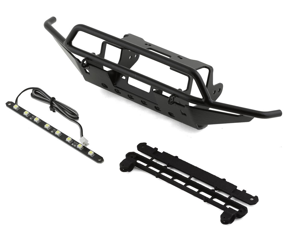 VVV-C1254 Metal Tube Front Bumper with LED for Traxxas TRX-4 2021 Bronco
