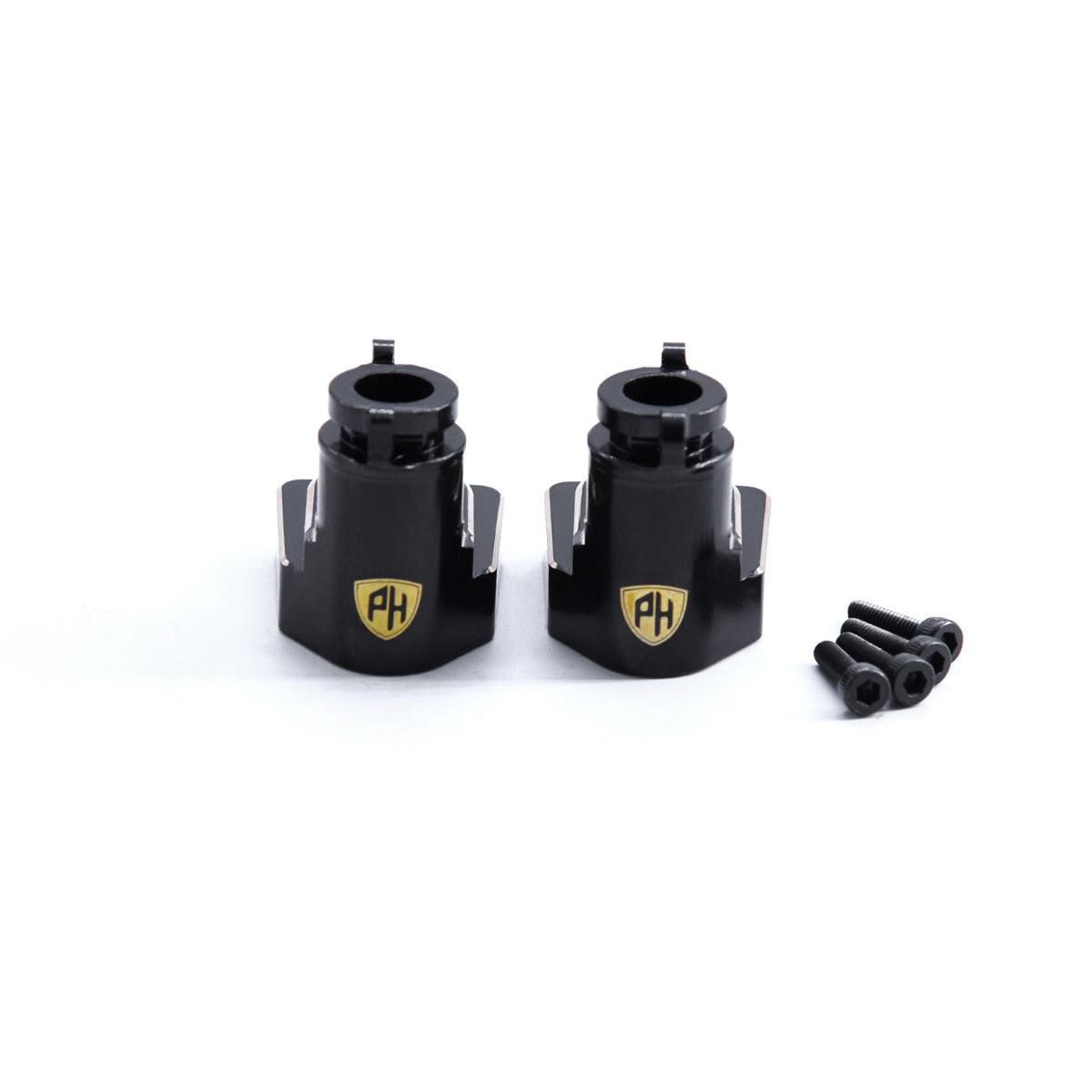PHB5167 Powerhobby Brass Rear Axle Carriers AXIAL UTB18 Capra Black