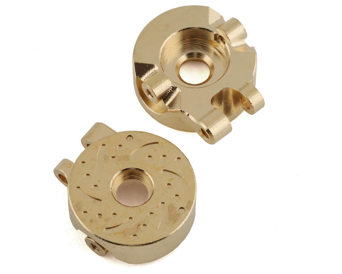 YEA-TR4M-002GD  Yeah Racing Traxxas TRX-4M Brass Steering Knuckles (2) (20g)
