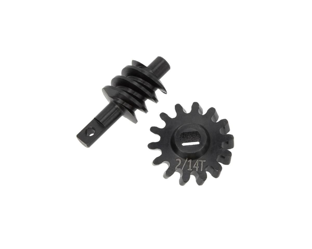 PHBSCX24770 Powerhobby Axial SCX24 Steel Overdrive Gears Diff Worm Set 2T/14T Overdrive 23%