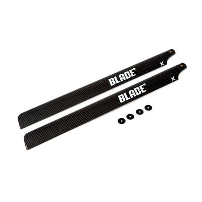 BLH4315 CF FBL Main Blade Set with Washers: B450 X Blade CF FBL Main Blade Set with Washers, 325mm: B450 X, 330X, 330S