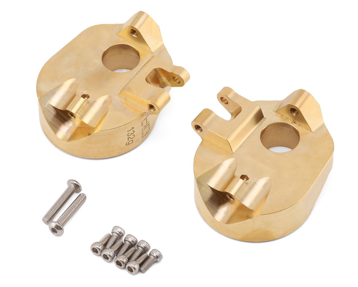 HRAAUTB21HX Hot Racing  48g Brass Currie F9 Portal Knuckle Caps: UTB SCX3
