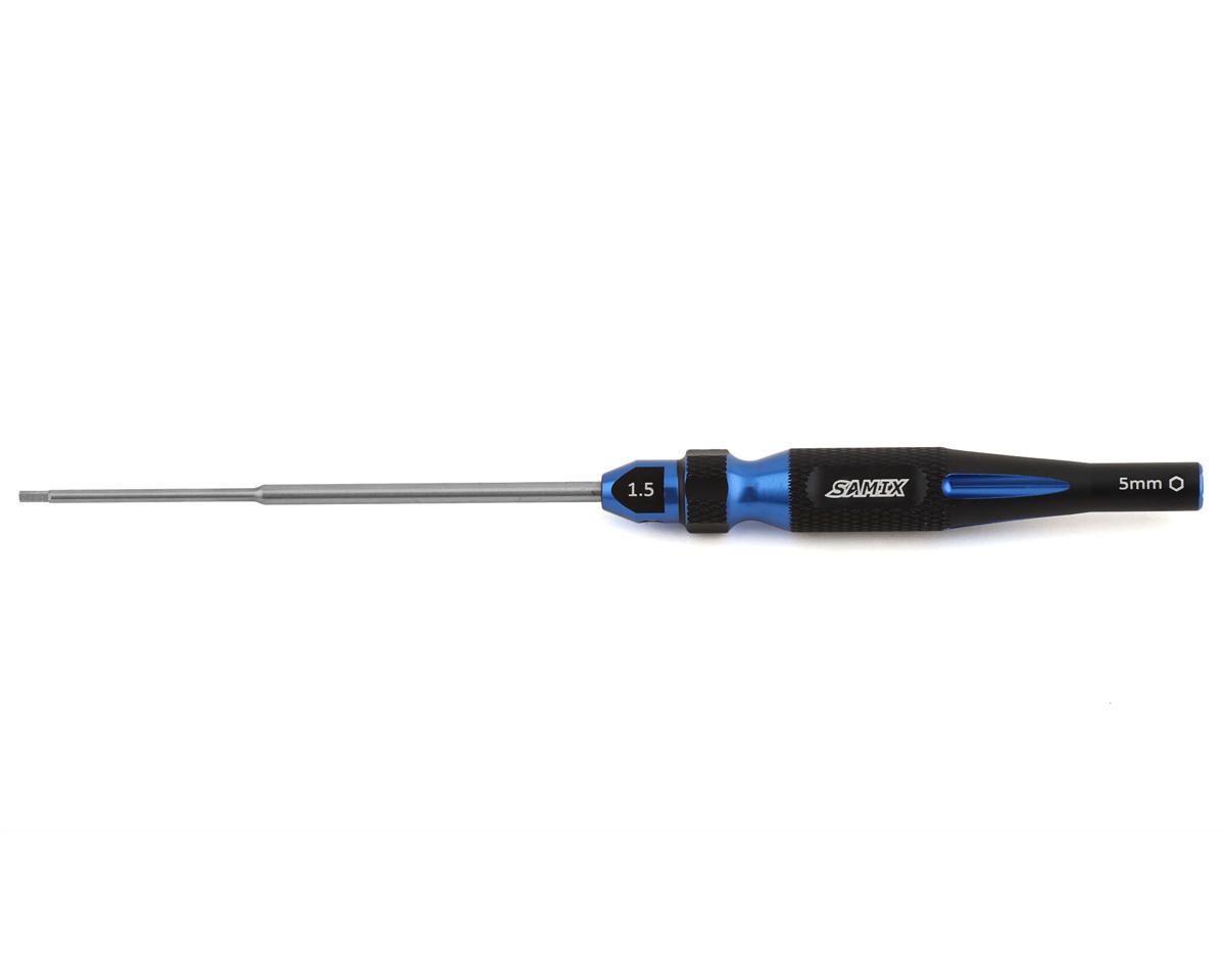 SAMTRX4M-SD15-BL Samix TRX-4M 2-in-1 Hex Wrench/Nut Driver (Blue) (1.5mm Hex/5mm Nut)