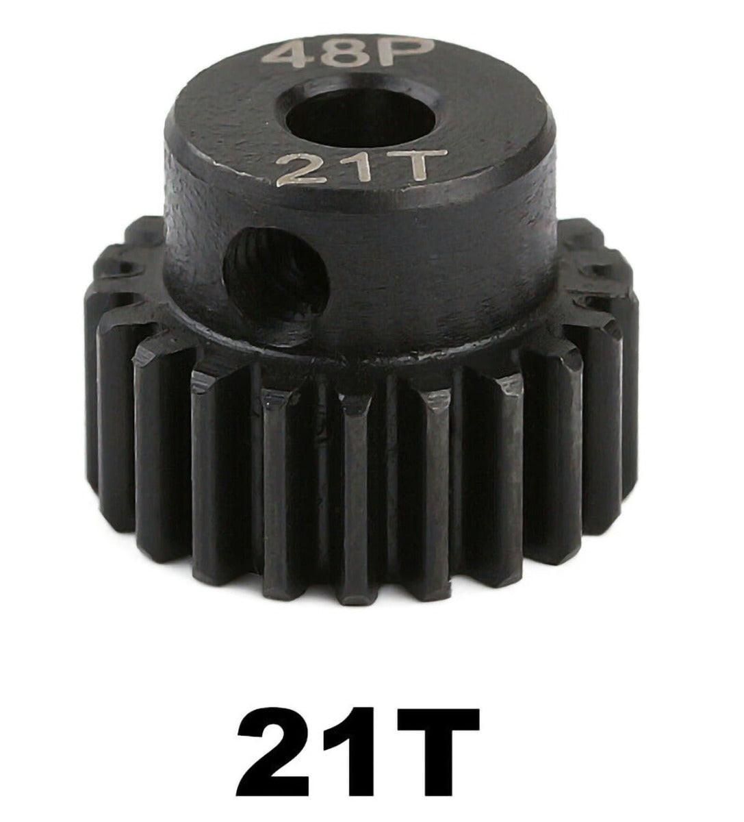 48P5MM21T Powerhobby Hardened Steel 48P 5MM 21T Pinion Gear