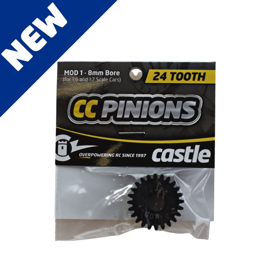 CSE010006528 Castle Creations Mod 1 Pinion Gear w/8mm Bore (24T)