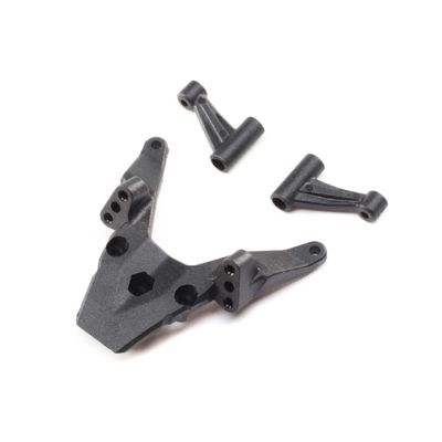 LOS211011 FR Bulkhead, FR Brace Lft/Rt: Mini-T 2.0 Losi FR Bulkhead/FR Brace, Left/Right: Mini-T 2.0, Mini-B