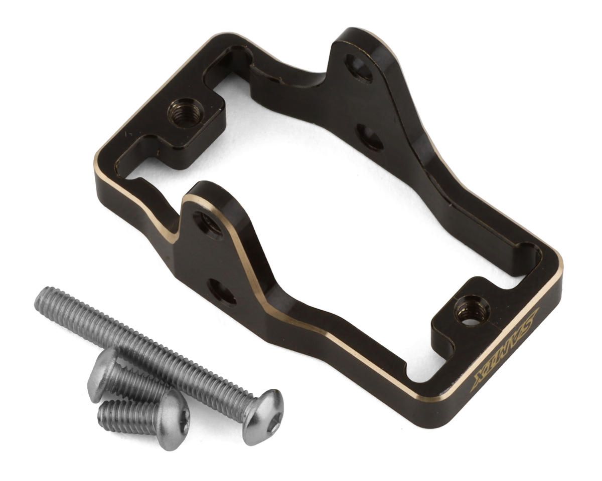 SAMTRX4M-4068 Samix TRX-4M Brass Servo Mount (Black) (11g) (Traxxas/EcoPower)