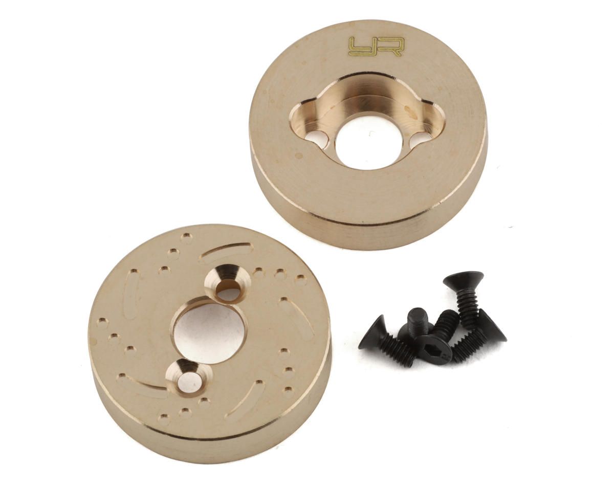 YEA-TR4M-004GD Yeah Racing Traxxas TRX-4M Brass Rear Axle Weights (2) (13g)