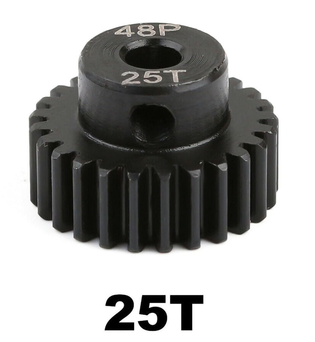 48P5MM25T Powerhobby Hardened Steel 48P 5MM 25T Pinion Gear