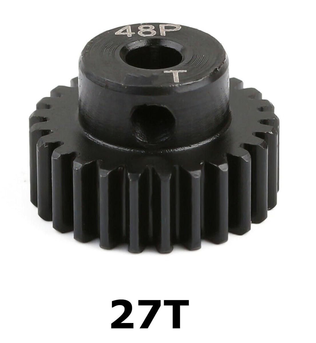 48P5MM27T Powerhobby Hardened Steel 48P 5MM 27T Pinion Gear