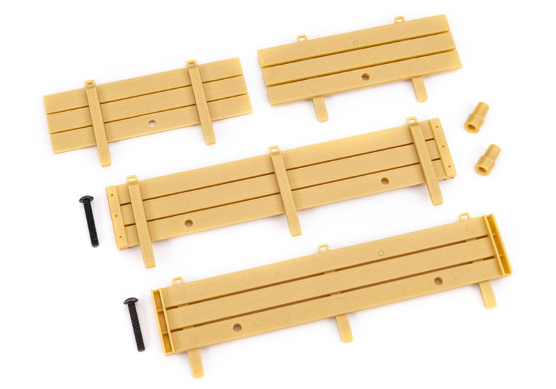 9798 Stake sides, utility trailer (complete set)/ spare tire mount (2)/ 3x18mm BCS (2)