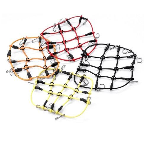 PHB5281Orange Powerhobby Elastic Roof Rack Luggage Net w Hooks 1/24 Crawler Axial SCX24 Orange